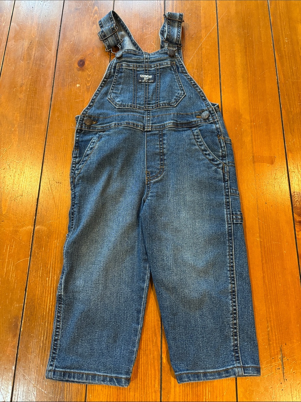 OshKosh B'gosh Dark Blue Denim Overalls for Kids Size 2T